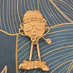 Vintage AJC Gold Nurse Brooch Pin